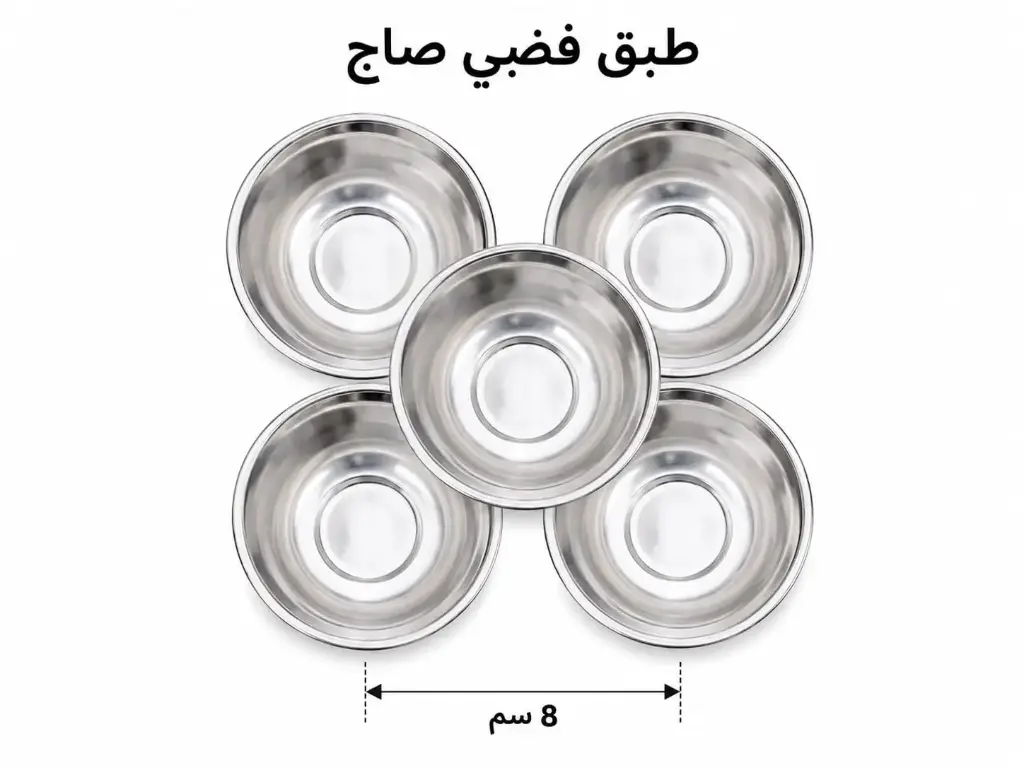 فضي صاج 8 سم 